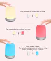 Veilleuse pour bébé, lampe de nuit tactile LED portable pour enfants et adultes, aide au sommeil pour l'allaitement, lampe d'allaitement rechargeable