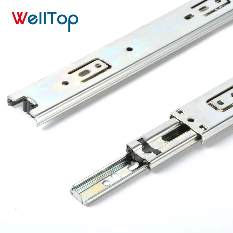 WELLTOP 35mm 3 katlı mutfak dolabı rayları mutfak asılı demiryolu çekmece slayt Vt-15.004