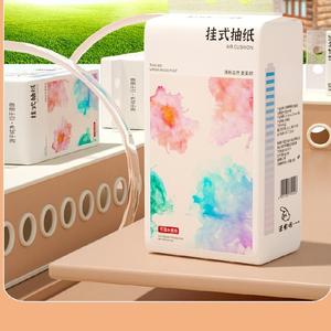 Toptan lüks 4-Ply hava yastığı kabartma sihirli doku doğal odun hamuru asılı doku - Product Image 4