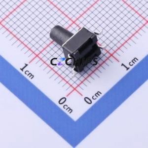 TS-1102SD-C-K-B Tactile Switch SMD-4P,6x6mm Switch Single Pole Single Throw Round Button 2.6N Vertical Mount - Product Image 2