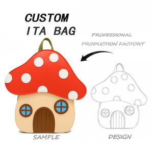 Sac Ita personnalisé en forme de maison champignon Porte-monnaie cartoon Bon marché Sac de concert Ita transparent Sac de présentation d'épingles Sac de présentation Itabag personnalisé - Product Image 1