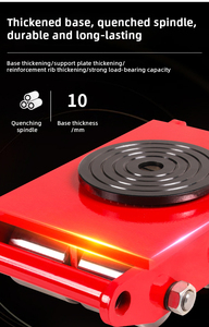 Precio de fábrica Heavy Duty 6T Machine <span class=keywords><strong>Dolly</strong></span> Skate Machinery Roller Mover Cargo Trolley Moving Skates Tanques - Product Image 2