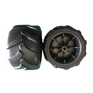 7x4 zoll flache kostenloser PU Solide schaum strand wagon klapp Warenkorb rad reifen mit kunststoff felge - Product Image 4