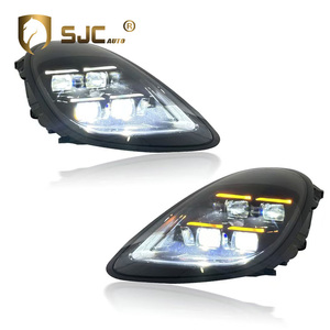 SJC Auto faro frontale per <span class=keywords><strong>Porsche</strong></span> <span class=keywords><strong>Cayman</strong></span> 981 2013-2015 accessori per Auto aggiornati fari a LED stile matrice - Product Image 1