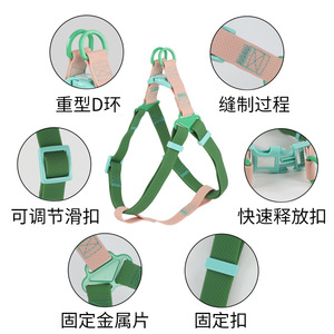 Harnais pour chien de taille moyenne, style gilet, réglable, à libération rapide, durable et confortable, équipement pour animaux de compagnie - Product Image 1