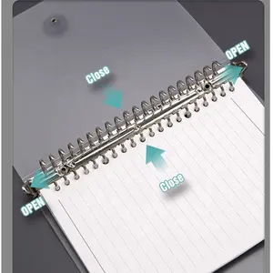 Kertas Pengisi Notebook Transparan Penutup PP Notebook Longgar Buku Catatan Traveler Notebook Spiral Kustom