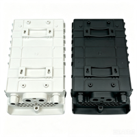 Caja de Distribución de Fibra Óptica NAP CTO Cuadrada de 24 Núcleos, Impermeable, Tipo 4 Entradas y 24 Salidas, Caja de Cierre para Divisor de Fibra Óptica