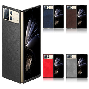 เคสป้องกันโทรศัพท์มือถือลายลิ้นจี่แบบพกพาย้อนยุคแบบพกพาด้านหลังสำหรับ <span class=keywords><strong>Xiaomi</strong></span> เคส <span class=keywords><strong>Fold2</strong></span>ผสม - Product Image 2