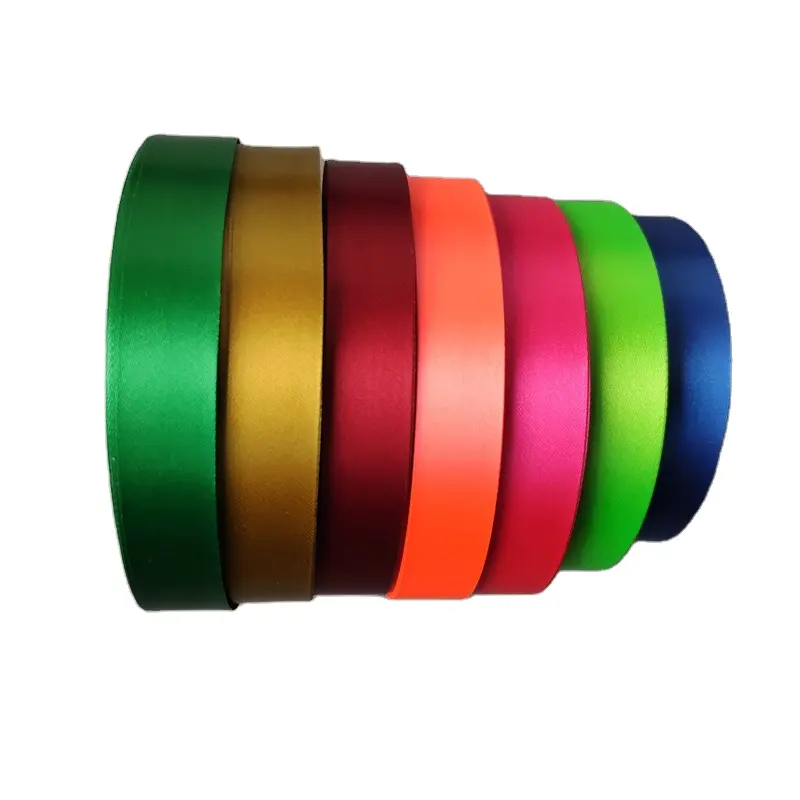 Wholesale Polyester Custom Satin Ribbon For Garment Label