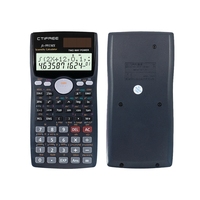 Calculatrice scientifique à grand écran, alimentée par piles, prix avantageux, pour les tests scolaires, en plastique, CTIFREE FX-991 MS