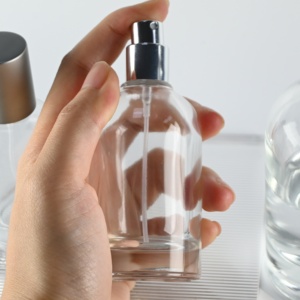 Offre Spéciale <span class=keywords><strong>Labo</strong></span> Bouteilles de parfum à étiquette personnalisée rondes de 30ml 50ml 100 ml Flacon vaporisateur de parfum en verre unique avec couvercle en argent - Product Image 6