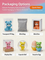 Usine chinoise : Mini-ours en peluche mignon personnalisé, boîte mystère, jouet surprise, collection de figurines d'animaux colorées