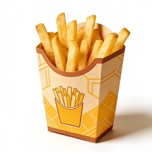 Boîtes d'emballage jetables pour frites, anneaux d'oignon, tendres de poulet, pop-corn et nuggets de poulet - Vente en gros - Product Image 1
