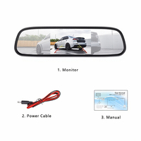 Moniteur de camion AHD IPS 5 pouces RM500 12V-24V, affichage d'image de recul monté sur pare-brise, moniteur de stationnement pour camions, fourgonnettes, bus, camping-cars