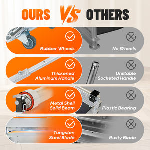 Cortador de Pisos de Vinilo de PVC Mejorado de 13 Pulgadas, Profesional, para SPC, LVP, LVT, WPC, <span class=keywords><strong>RVP</strong></span>, VCT, Corta Pisos de 17 mm de Espesor, Accesorios para Pisos - Product Image 6