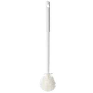 Bottle Brush Long Handle Plastic Cup Cleaning Tool For Baby Bottle Kitchen Use White PE Brush Heads 2 Pack - Product Image 5