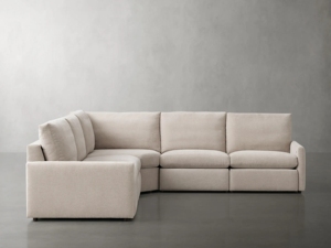 Canapé d'angle modulaire de luxe cinq places de style européen, confortable et moelleux pour salon - Product Image 6