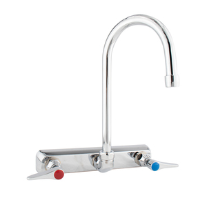 Grifo de Cocina de Latón Ecológico con Certificación LEED, Grifo Mezclador de Pared para Restaurante Comercial, Grifo de Doble Orificio - Product Image 1