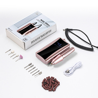 Machine à ongles portable rechargeable 45000 tr/min avec écran LED, outil électrique pour manucure et pédicure, usage salon et domicile