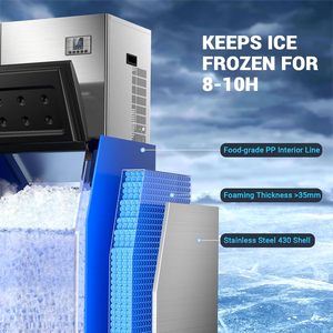 Máquina de Hielo Comercial Modelo <span class=keywords><strong>224</strong></span> con Depósito de 560 Libras y Autolimpieza |   Máquina de Hielo Industrial |   Espesor del hielo 112 - Product Image 5