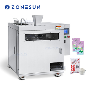 Máquina de embalaje de sellado de alimentación de bolsas de plástico Doypack prefabricadas multifunción automática ZONESUN - Product Image 1