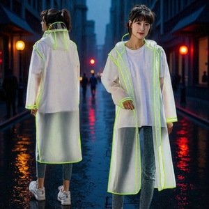 Imperméable long <span class=keywords><strong>transparent</strong></span> pour garçons en EVA, idéal pour le voyage et le commerce transfrontalier, modèle unique et tendance pour l'extérieur - Product Image 4