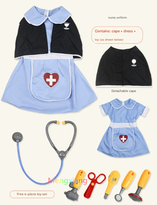 Médecin professionnel vêtements infirmière uniforme jeu de rôle jouet ensemble Halloween Cosplay fête Performance carrière travail Costume avec Kit - Product Image 4