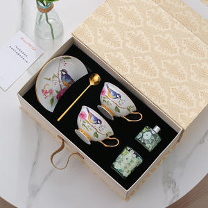 Bone China <b>Tea</b> <b>Set</b> and <b>Coffee</b> Cup <b>Set</b> Ceramic <b>Tea</b> Pot and Flower <b>Tea</b> Cup <b>Set</b> - Product Image 4