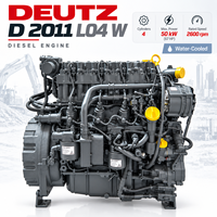 Moteur diesel industriel DEUTZ D2011 L4W 4 temps 50 kW 67 CV 2600 tr/min Moteur compact haute puissance pour machines de construction mobiles