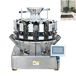 3.5g 14g 28g hemp flower high accuracy 14 heads compact weigher automatic weighing filling packing machine