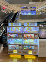 Distributeur automatique de capsules à monnayeur, double couche, 1,4 m, avec éclairage LED, paiement personnalisable, sur pied, pour Gacha