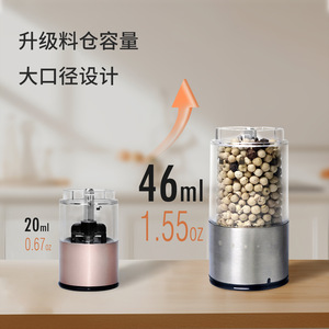 <b>Mini</b> Electric Pepper <b>Grinder</b> 40mm Diameter Stainless Steel Portable USB Charging For Travel - Product Image 2