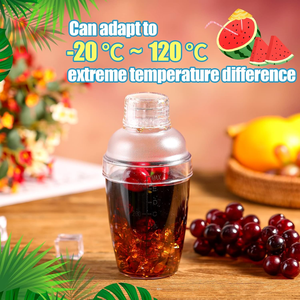 Logo personnalisé 350ml Tasse <span class=keywords><strong>shaker</strong></span> en plastique Accessoires de bar en plastique pour cocktail secouant pour thé au lait - Product Image 2