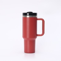 Taza de Regalo Personalizable con Logotipo de Marca, 40 oz, con Asa, Reutilizable, Gran Capacidad, para la Vuelta al Cole, Oficina y Hogar