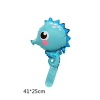 Ballons en aluminium miniatures à bas prix, animaux marins de dessin animé, homard, dauphin, coquille, requin, décoration de fête d'anniversaire sur le thème de l'aquarium, vente en gros