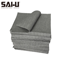 Tapis absorbant universel SAI-U gris à fossettes DMH105G, résistant aux taches, absorbe l'huile, le liquide de refroidissement, les solvants et l'eau, respectueux de l'environnement