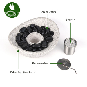 Small Portable Portable Fireplace Free Standing Bio Ethanol Fireplace Burner <strong>Table</strong> <strong>Top</strong> <strong>Fire</strong> <strong>Bowl</strong> - Product Image 3