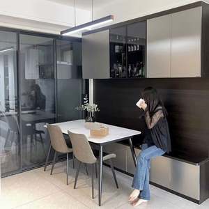 Meuble de rangement moderne pour salon, taille personnalisée, design modulaire, gain de place, montage facile, matériaux écologiques - Product Image 1