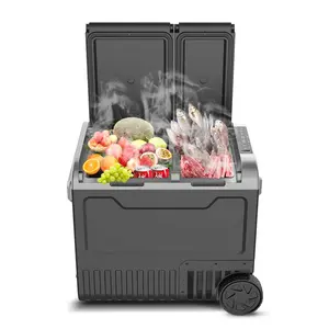 Wheel car refrigerator fridge Popular dc 12V portable freezer 65L