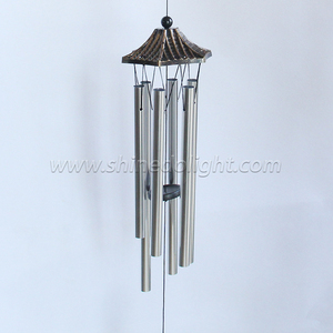 กระดิ่งลมฮัมมิ่งเบิร์ดกลางแจ้งพร้อมหลอดอลูมิเนียม6หลอดกระดิ่งลมที่ระลึกสำหรับภายนอกของขวัญที่ไม่ซ้ำกัน - Product Image 3