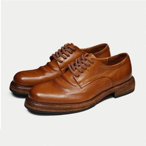 Chaussures en cuir véritable à lacets pour hommes, tendance et personnalisées, taille plus, idéales pour le bureau, les occasions formelles - Product Image 6