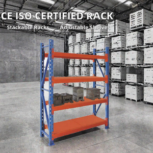 CE/ISO Certified OEM Warehouse Storage <b>Racking</b> System with Carbon Steel and Powder Coating Adjustable for Medium Duty Shelving - Product Image 2
