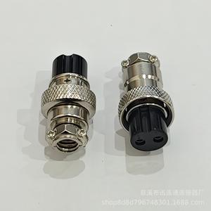 ปลั๊กและเต้ารับสำหรับการบิน Gx16 แบบตัวเมีย 2 ถึง 10 ขา ตัวเชื่อมต่อโลหะผสมสังกะสี ชุบทองแดง หน้าสัมผัสเงิน ปลั๊ก DC - Product Image 3