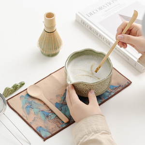 Kit <span class=keywords><strong>Matcha</strong></span> Best-Seller d'<span class=keywords><strong>Amazon</strong></span> : Fouet en Céramique, Bol Chasen, Brosse à Thé, Ensemble de Thé Japonais Personnalisé - Product Image 4