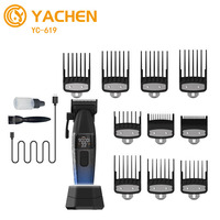 Tondeuse rechargeable haute vitesse Max 8500 tr/min, lame DLC de haute qualité, tondeuse pour hommes, machine de barbier pour salon de coiffure