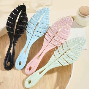 Peine de masaje para el cuero cabelludo, moderno y bonito, cepillo portátil antiestático para cabello rizado, peine de púas para cabello seco y mojado - Product Image 4