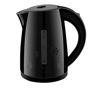 2.0L full black plastic electric kettle