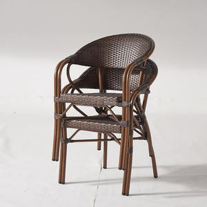 Goedkope PE Rattan Eetset, Rattan Stoelen en Tafel, Restaurant Eetset - Product Image 6