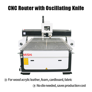 MISHI Cnc titreşimli bıçak 1325 salınan bıçak kesme deri kauçuk ahşap Cnc Router makine - Product Image 4