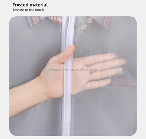 स्पष्ट सूट बैग पेवा वाटरप्रूफ कवर कपड़े आयोजक अलमारी भंडारण लटकाने कपड़े धोने वाले कपड़े धूल कवर - Product Image 5